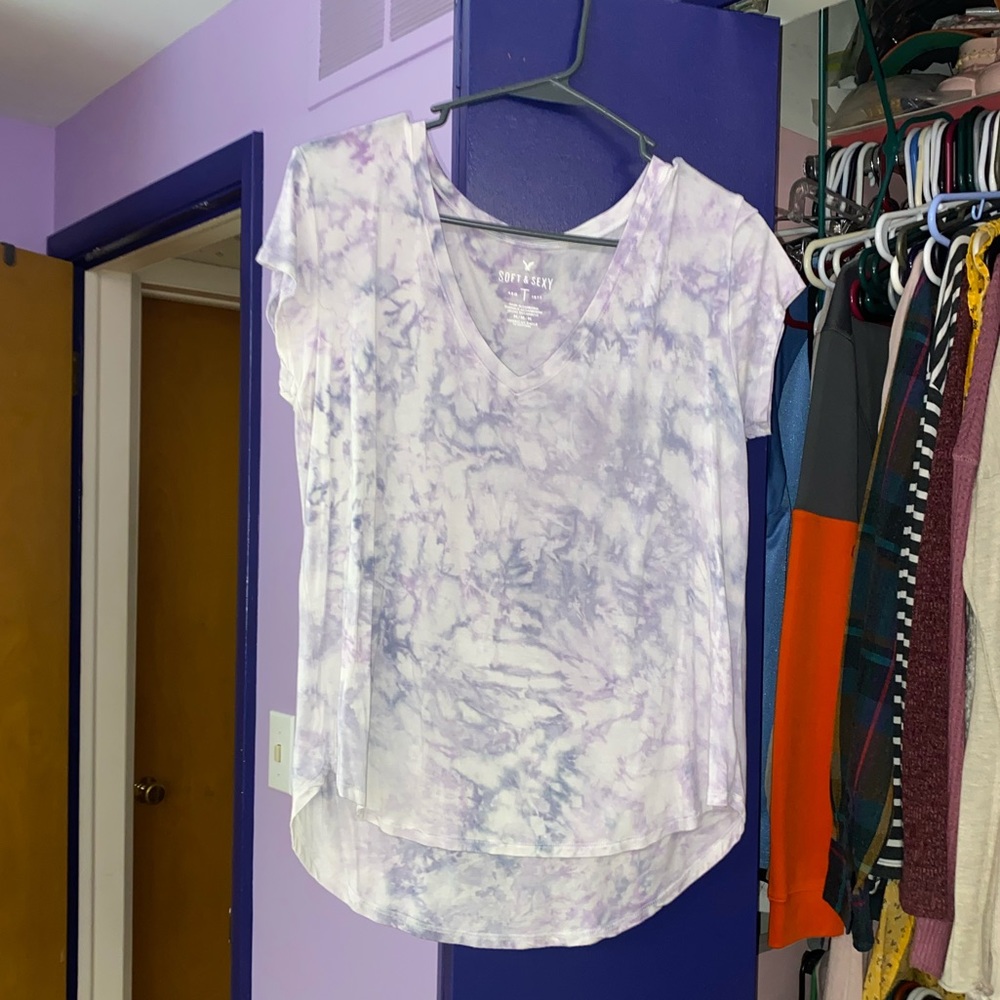 Soft and Sexy Tie Dye V neck